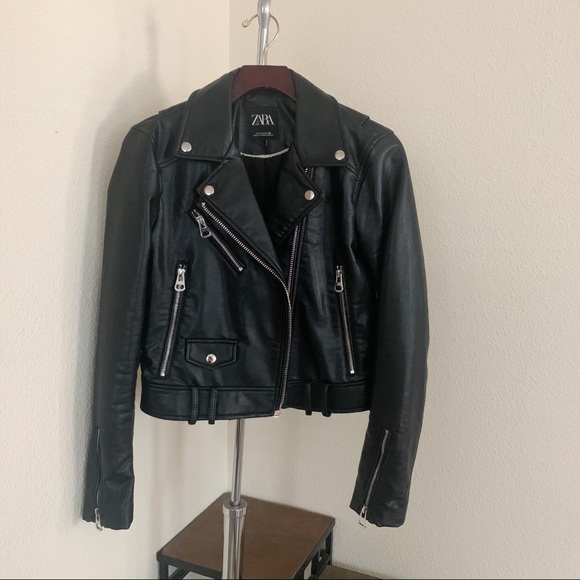 Zara Jackets & Blazers - Zara Faux Leather Jacket.